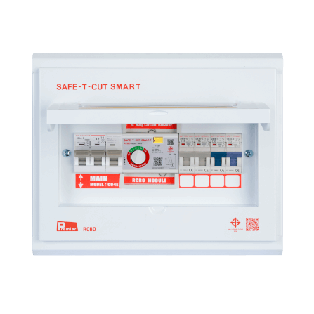 ชุดตู้คอนซูมเมอร์ 4 ช่อง เบรคเกอร์กันดูด 32 แอมป์ เซฟ-ที-คัท สมาร์ท รุ่น PREMIER RCBO_0